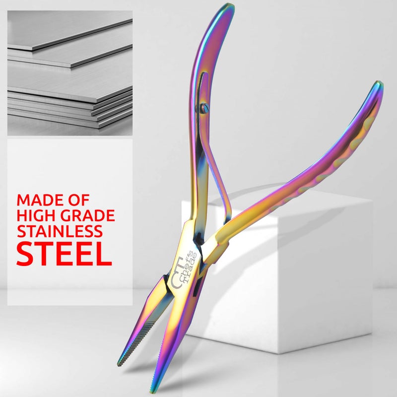 CHEF'S TRADE Fish Bone Pliers/Tweezers Stainless Steel Washable (plasma) - Image 5